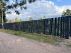 Забор из евроштакетника в городе Выборг