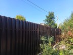 Забор из евроштакетника в СНТ Бабино-1