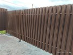 Забор из евроштакетника в посёлке Красный Холм