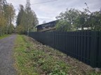 Забор из евроштакетника в посёлке Апраксин