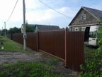 Забор из профнастила в посёлке Бабино 2