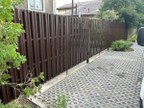 Забор из евроштакетника в СНТ Лебяжье