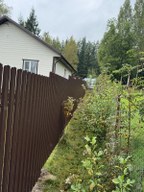 Забор из евроштакетника в СНТ Славино-3