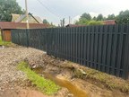 Забор из евроштакетника в деревне Новолисино