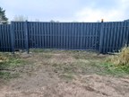 Забор из евроштакетника в посёлке Нагорное