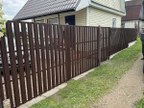Забор из евроштакетника в СНТ Пудость