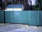 Забор из евроштакетника в деревне Васкелово