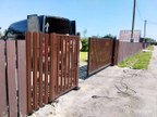 Забор из евроштакетника в деревне Ольховка