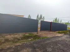 Фотоотзыв клиента о заборе из профнастила, в деревне Малая Романовка — фото 1