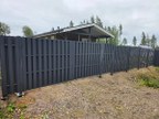 Забор из евроштакетника в посёлке Пески