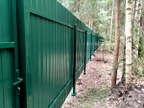 Забор из профнастила в СНТ Строитель