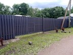 Забор из евроштакетника в деревне Вильповицы