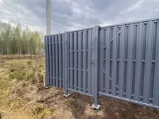 Фотоотзыв клиента о заборе из евроштакетника, в КП Щеглово сити — фото 2