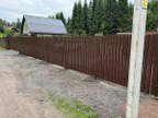 Забор из евроштакетника в СНТ Кирилловское