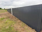 Забор из профнастила в деревне Меньково