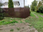 Забор из евроштакетника в посёлке Попрудка
