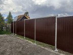 Забор из профнастила в СНТ Керамик 2