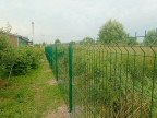 Забор из 3D сетки в деревне Клясино