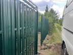 Забор из евроштакетника в СНТ Прогресс