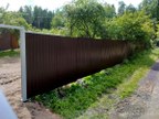 Забор из профнастила в городе Приморск
