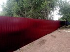 Забор из профнастила в городе Волхов