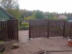 Забор из евроштакетника в СНТ Ижорец