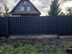 Забор из евроштакетника в городском посёлке Мга