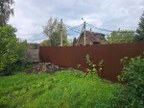 Забор из профнастила в деревне Керро