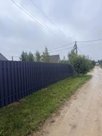 Забор из евроштакетника в деревне Волковицы