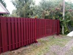 Забор из евроштакетника в СНТ Строганово
