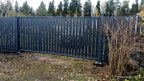 Забор из евроштакетника в посёлке Елизаветино