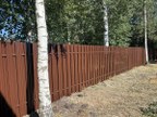 Забор из евроштакетника в посёлке Торфяное