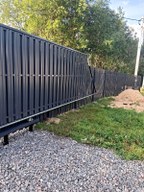 Забор из евроштакетника в КП Высокогорье