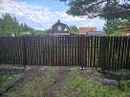 Забор из евроштакетника в СНТ Юлия