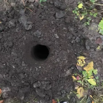 Пробная лунка на замере — фото 1