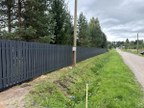 Забор из евроштакетника в ДНП Верховский
