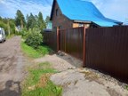 Забор из профнастила в СНТ Сирень