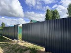 Забор из профнастила в СНТ Луга