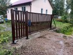 Забор из евроштакетника в СНТ Бумажник