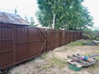 Забор из евроштакетника в деревне Тарасово