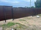 Забор из профнастила в посёлке Барышево