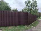 Забор из евроштакетника в городе Ивангород