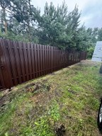 Забор из евроштакетника в городском посёлке Мга