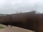 Забор из профнастила в СНТ Алмаз