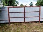 Забор из профнастила в деревне Борисова Грива
