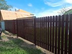 Забор RAL 8017 — деревня Красное Брызгово