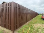 Забор из евроштакетника в деревне Кипень
