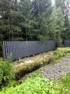 Забор из евроштакетника в городском посёлке Форносово