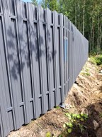 Забор из евроштакетника в посёлке Раздолье