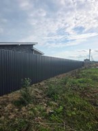 Забор из профнастила в деревне Аннолово